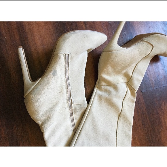 Suede over the knee boots - Picture 2 of 3